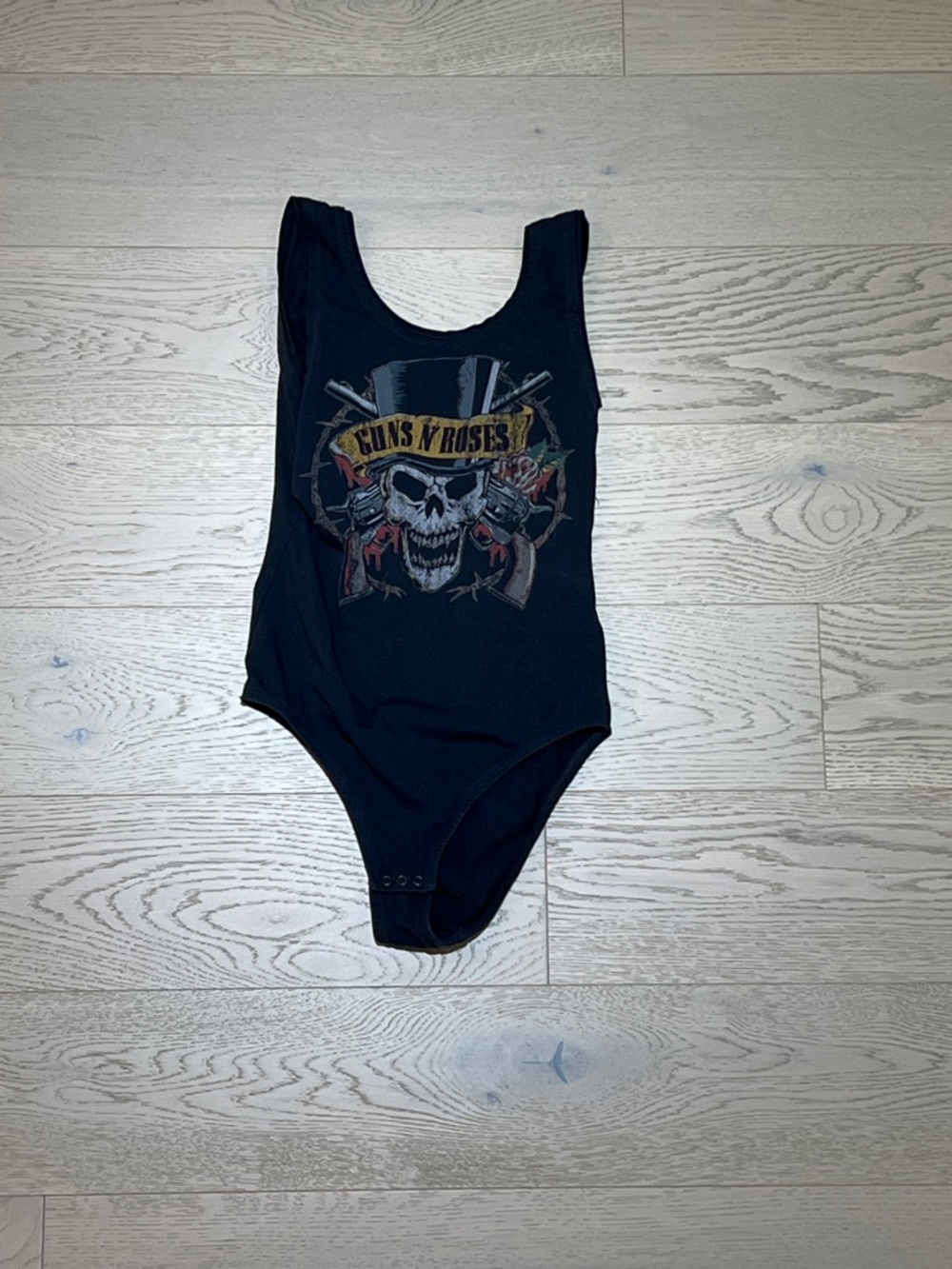 H&M Black Graphic Tee with Subtle Print